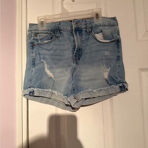 RACHEL Rachel Roy Light Blue Distressed Jean Shorts